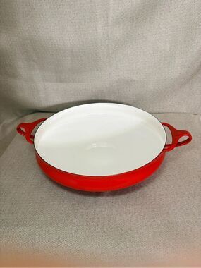 Vintage Dansk Kobenstyle Red Paella Pan IHQ Denmark Jens Quistgaard MCM
